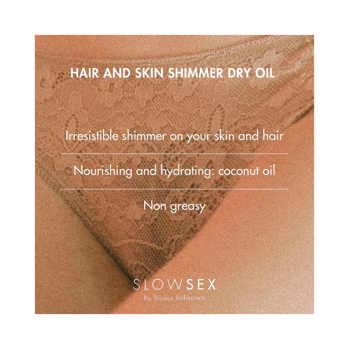 Slow Sex Hair & Skin Shimmer Dry Oil