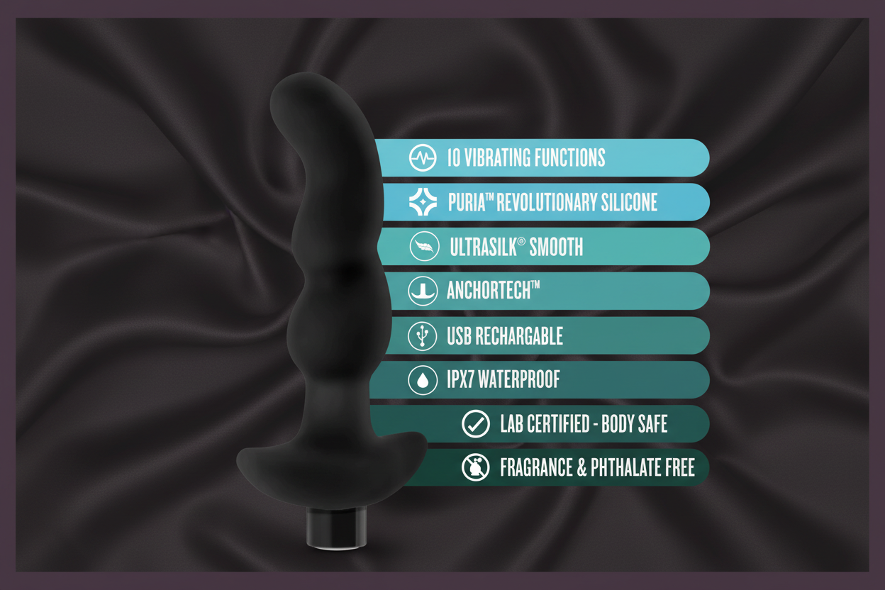 Platinum Silicone Vibrating Prostate Massager