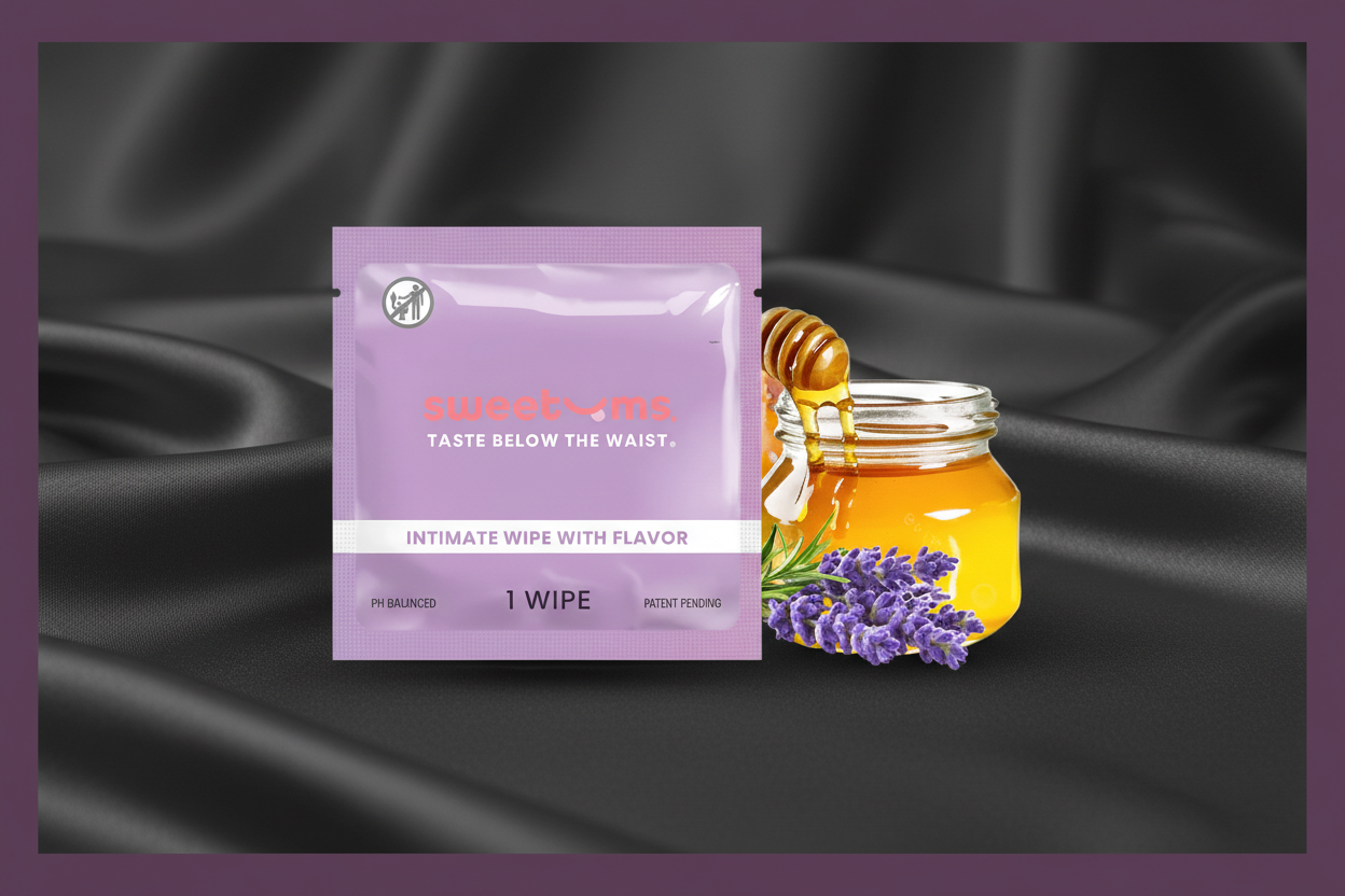 Sweetums Tasty Intimate Wipes - 1pk