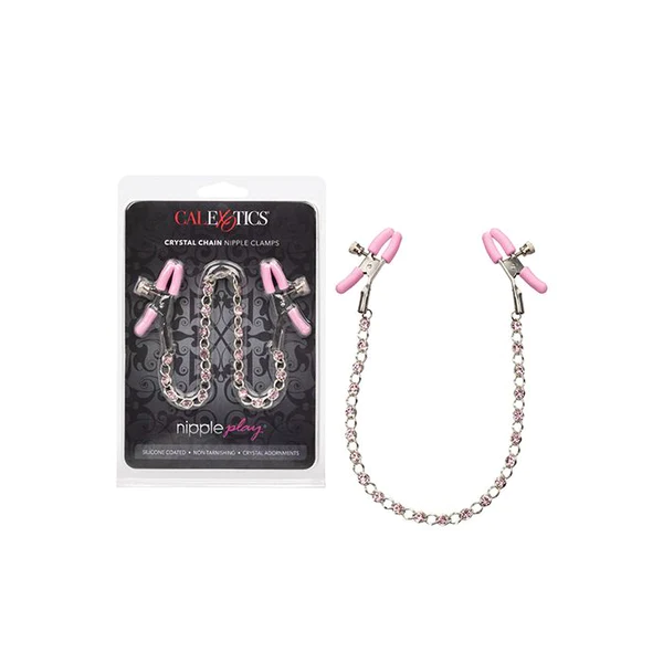Crystal Chain Nipple Clamps
