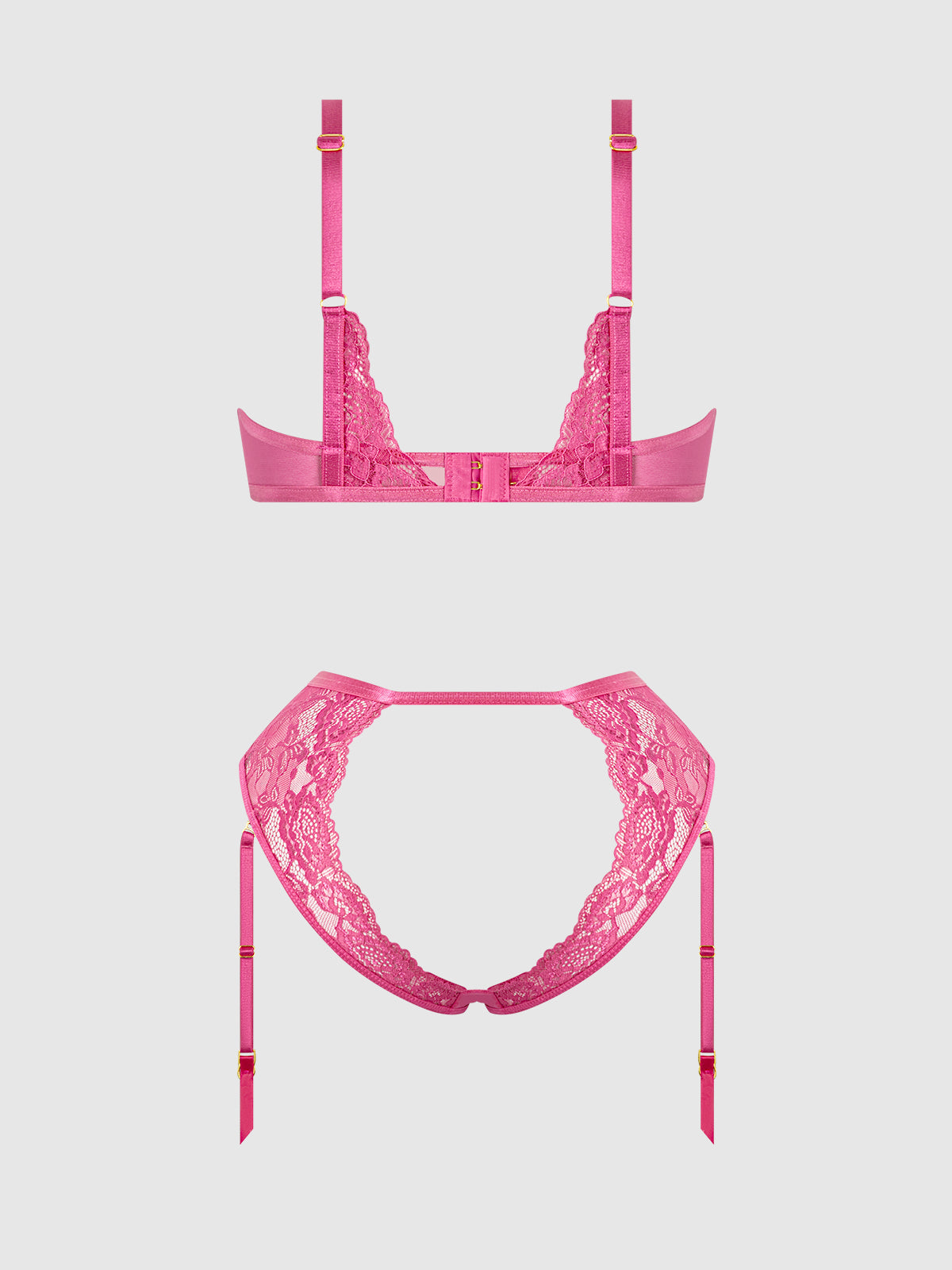 HARLOW LACE UNDERWIRE BRA & HIGH WAIST BACKLESS PANTY SET