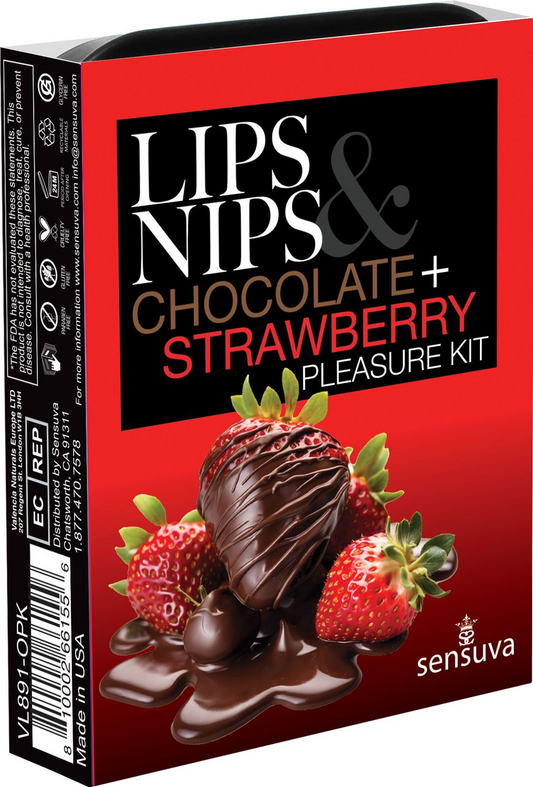 Lips & Nips Chocolate and Strawberry Pleasure Kit