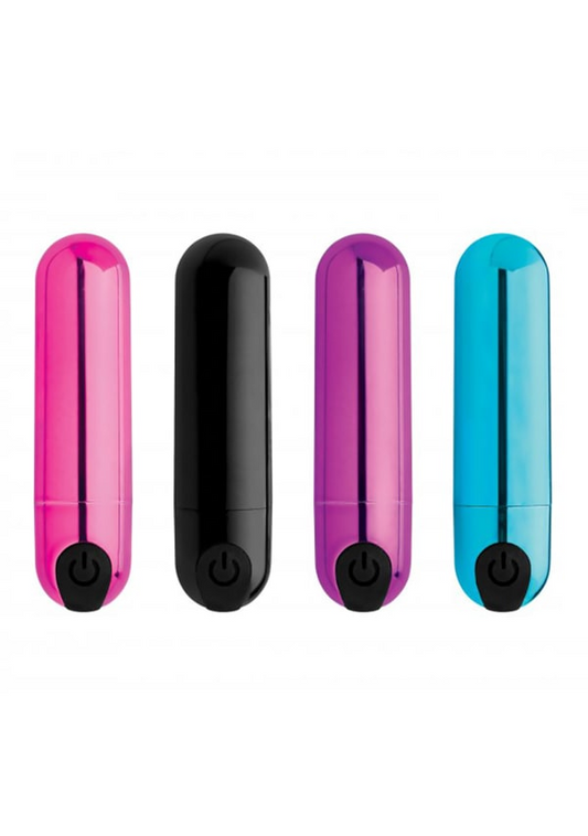 10X Rechargeable Vibrating Metallic Bullet