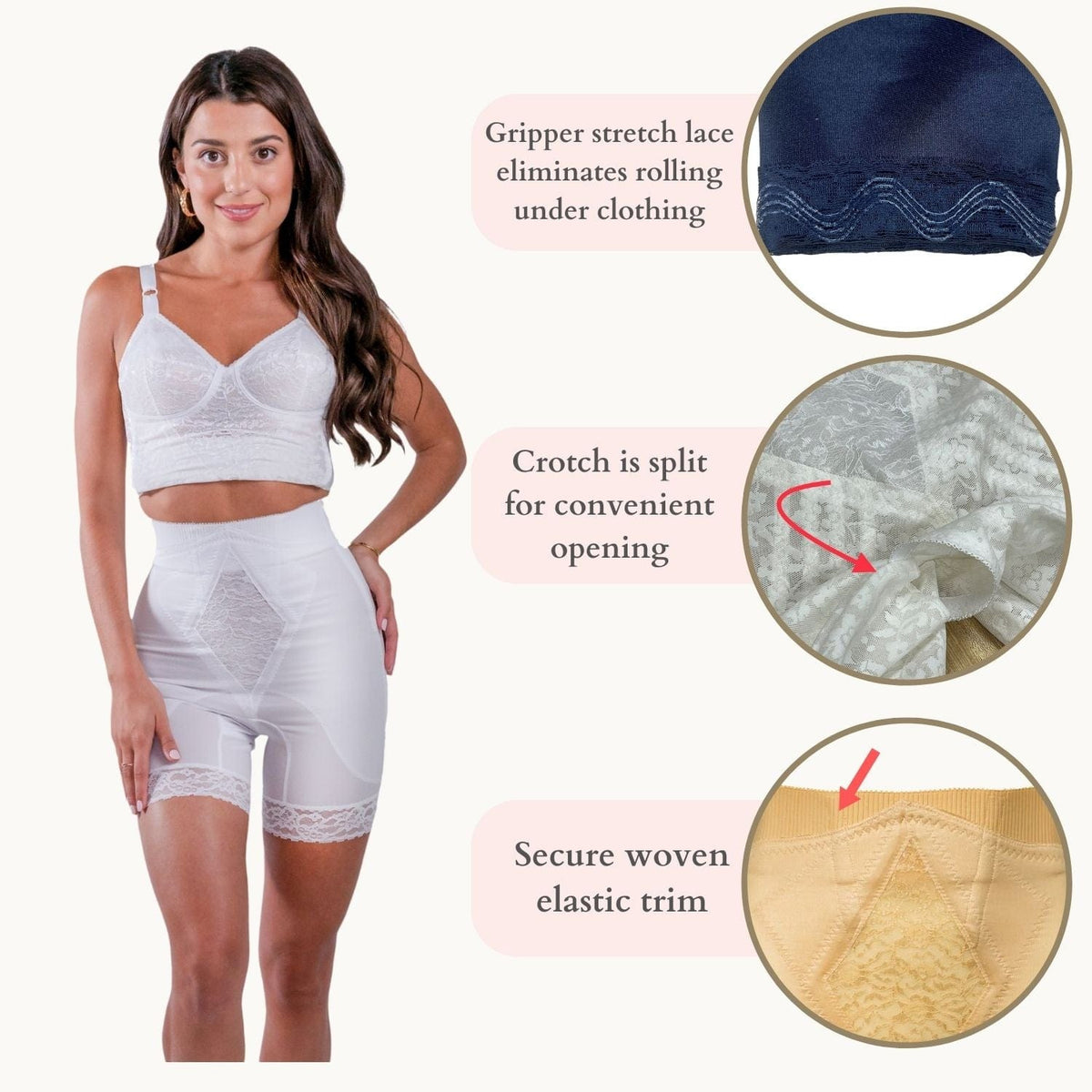 High Waist Medium Control Thigh Slimmer | No Top Roll