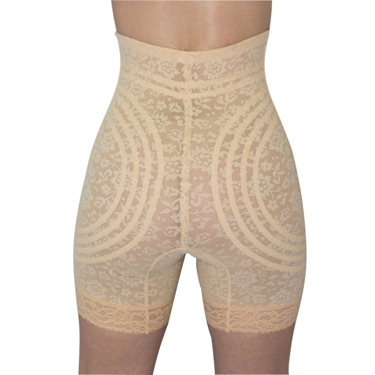 Style 6207 |  No Roll High Waist Lace Thigh Slimmer with Extra Firm Support