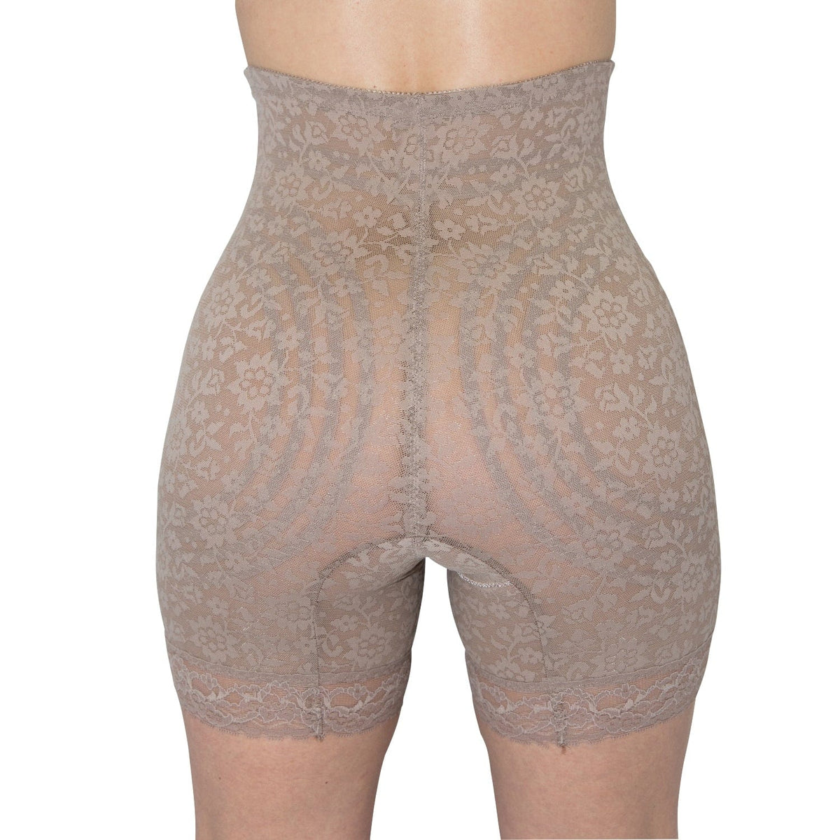 Style 6207 |  No Roll High Waist Lace Thigh Slimmer with Extra Firm Support