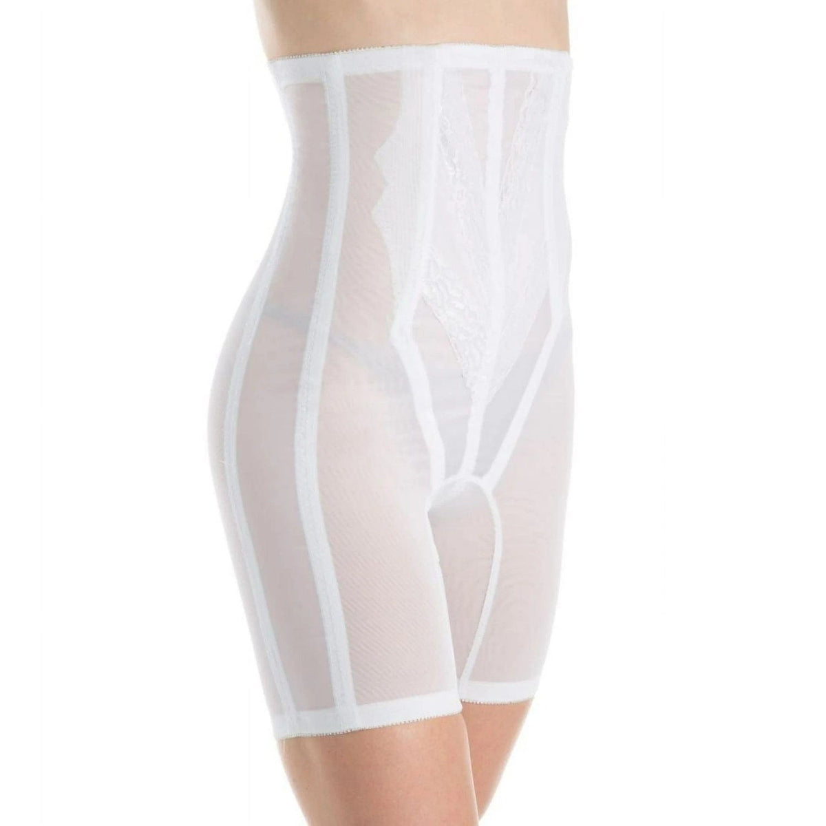 Style 6210 | High Waist Long Leg Shaper with Side Zipper |  Extra Firm Control