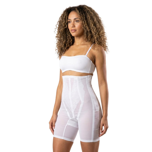 Style 6210 | High Waist Long Leg Shaper with Side Zipper |  Extra Firm Control