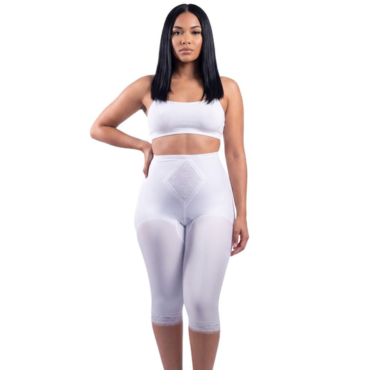 Waistline Capri Pant Liner with Tummy Control Panel| Memory Compression Fabric | Medium Support