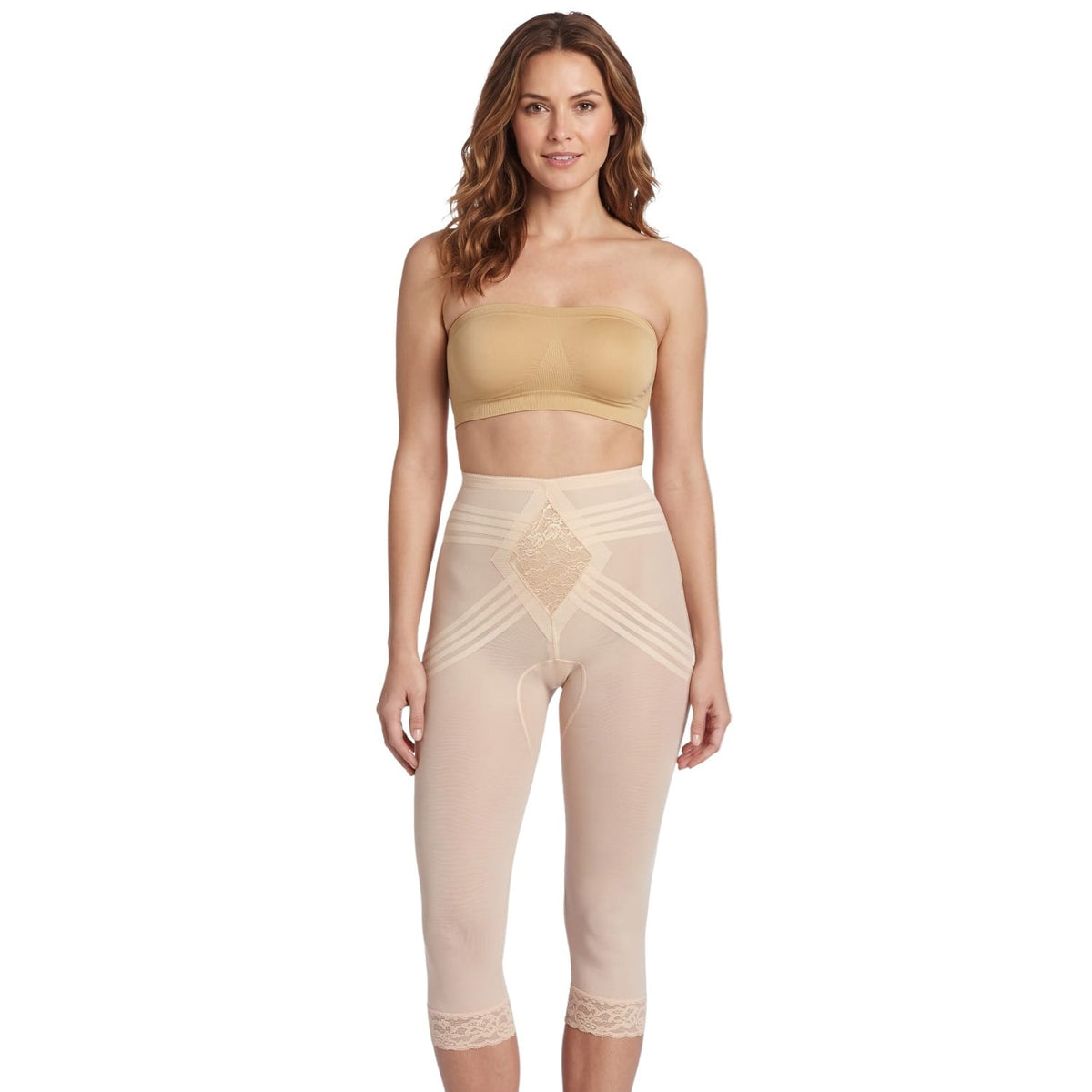 Style 6269 | Breathable Waistline Capri Pant Liner | Power Mesh Fabric | Firm to Extra Firm Support