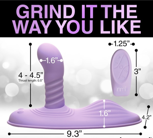 Thrust 'N' Grind Thrusting and Vibrating Silicone Grinder