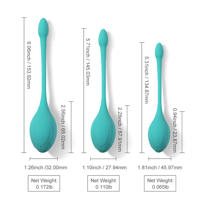 Bluebell Floral Weighted Kegel Ball 3-Piece Set