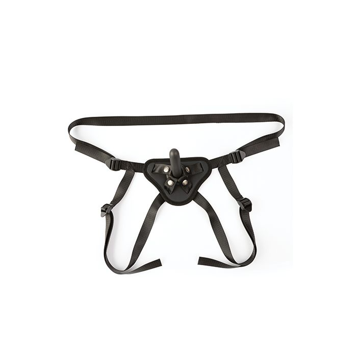 Perfectly Pegged Beginners Strap-On Harness & 5" Dildo - Black