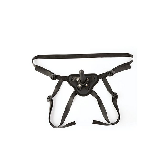 Perfectly Pegged Beginners Strap-On Harness & 5" Dildo - Black