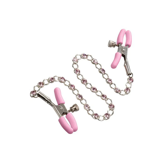 Crystal Chain Nipple Clamps