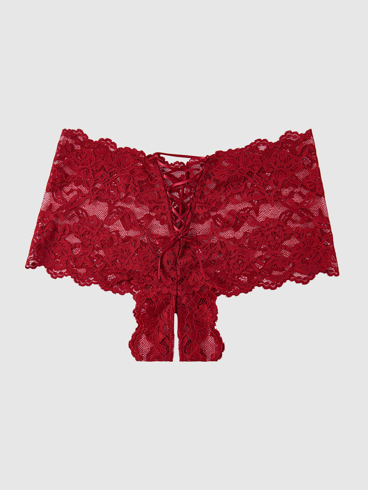 BELLA LACE CROTCHLESS CHEEKY