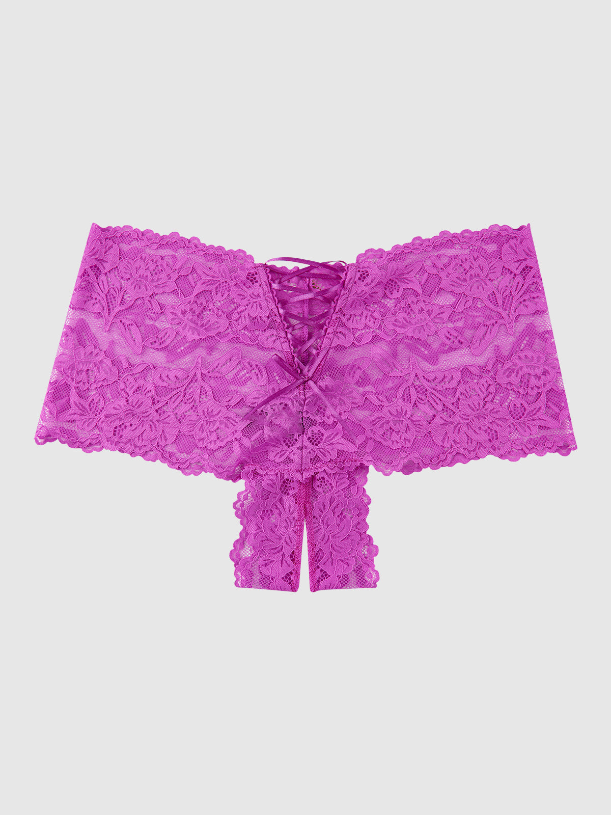 BELLA LACE CROTCHLESS CHEEKY