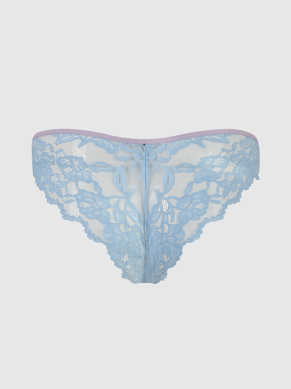 BELLA LACE UP FRONT LACE CROTCHLESS TANGA