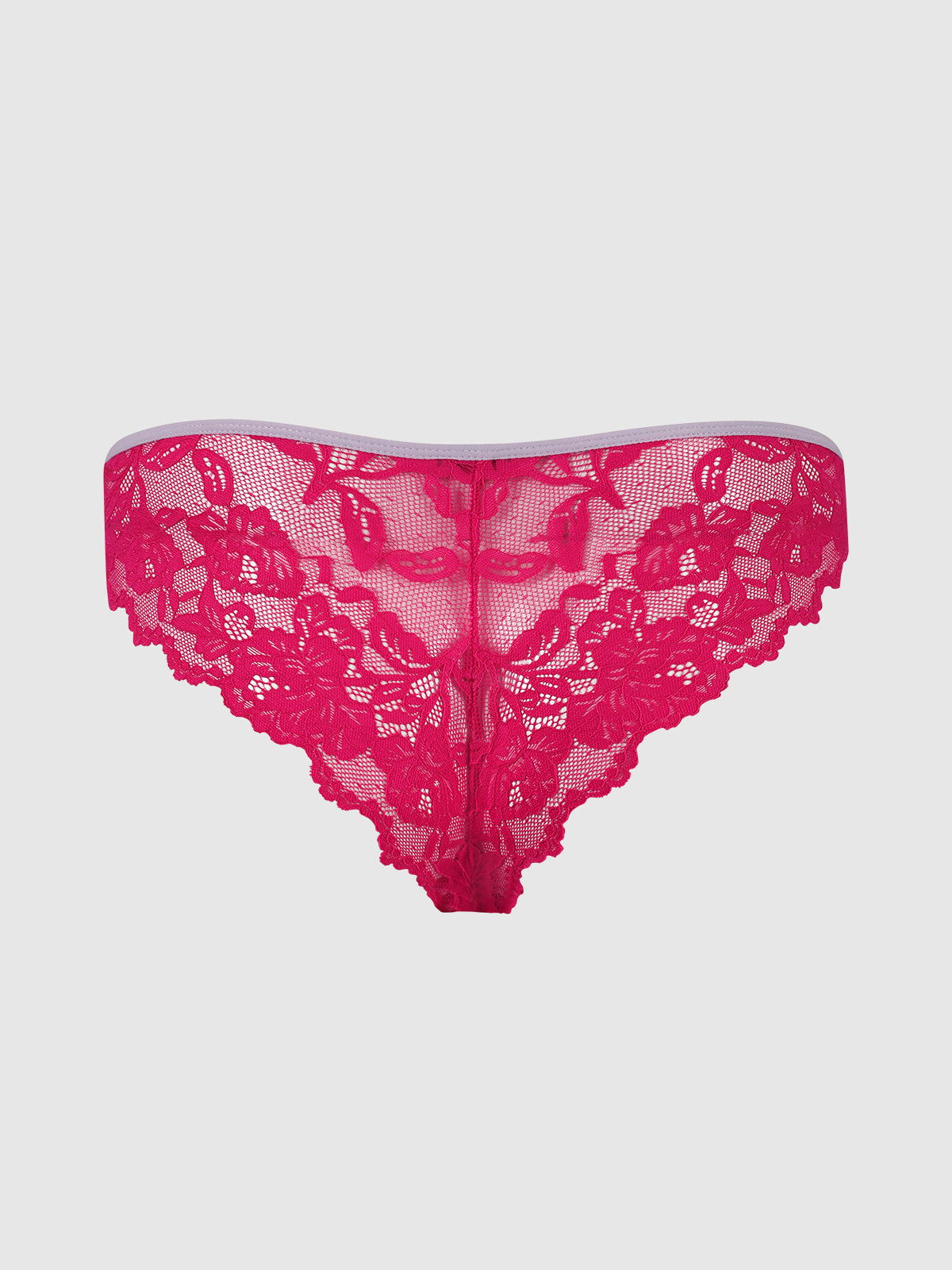 BELLA LACE UP FRONT LACE CROTCHLESS TANGA