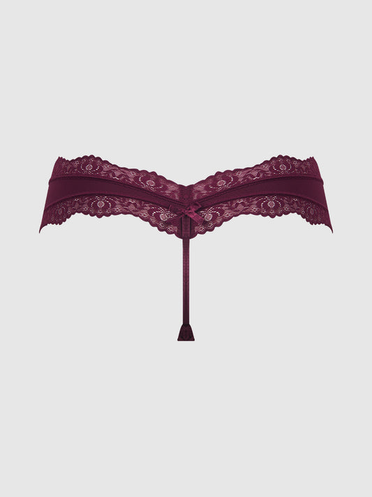 VERA MICRO & LACE TRIM G-STRING