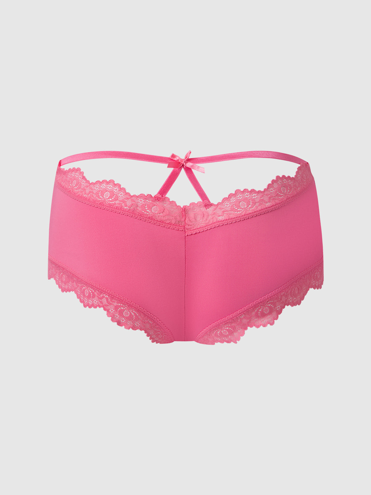VERA MICRO & LACE TRIM STRAPPY BACK CHEEKY