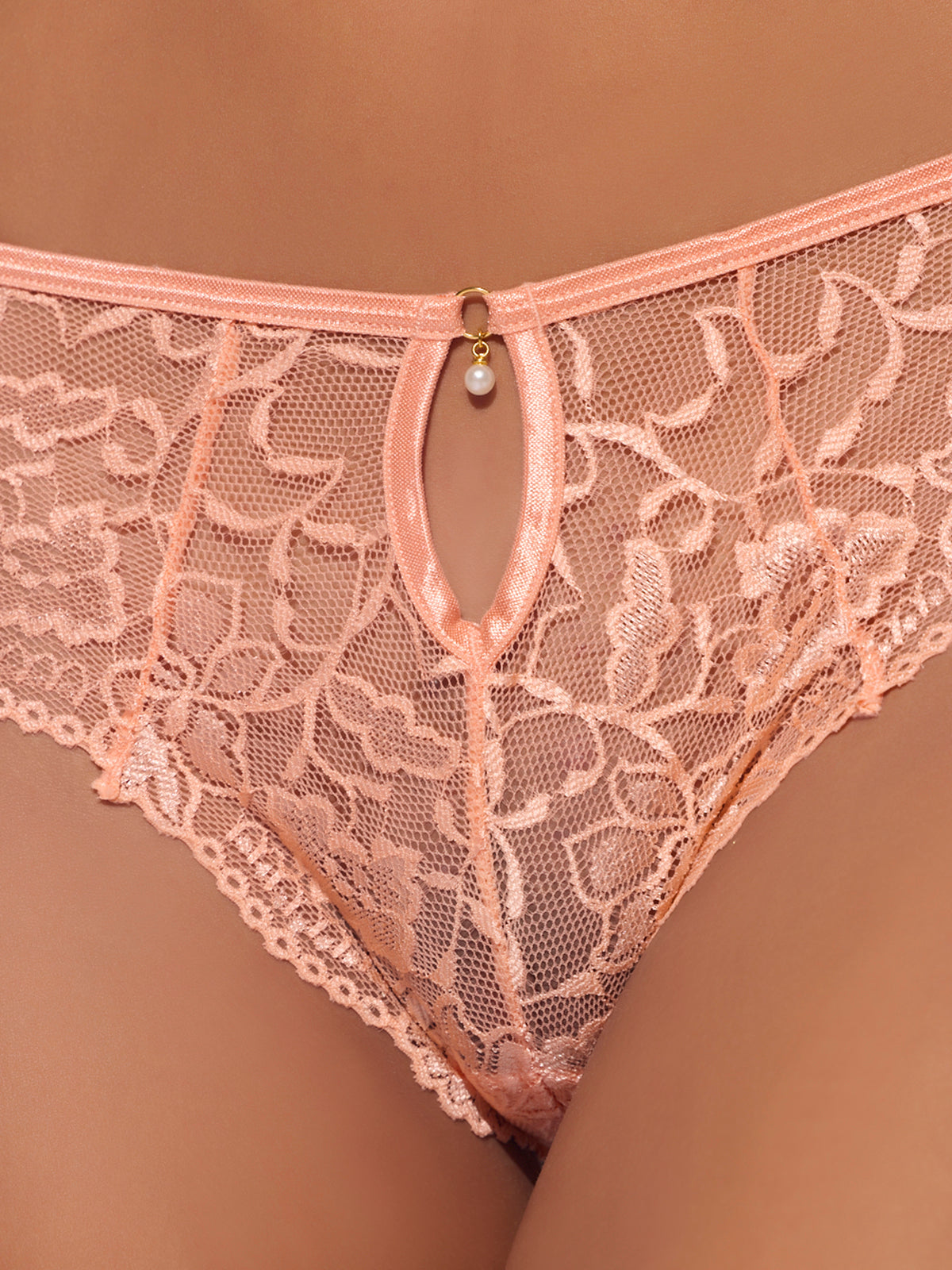 GIGI STRETCH LACE KEYHOLE TANGA