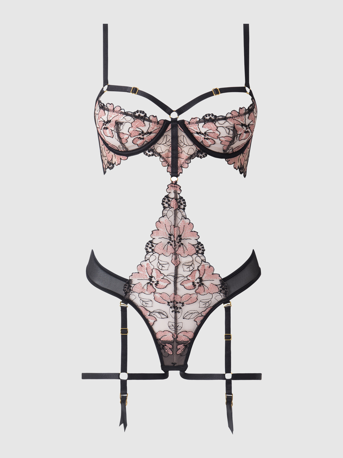 NOVA BLACKLIGHT LACE TEDDY