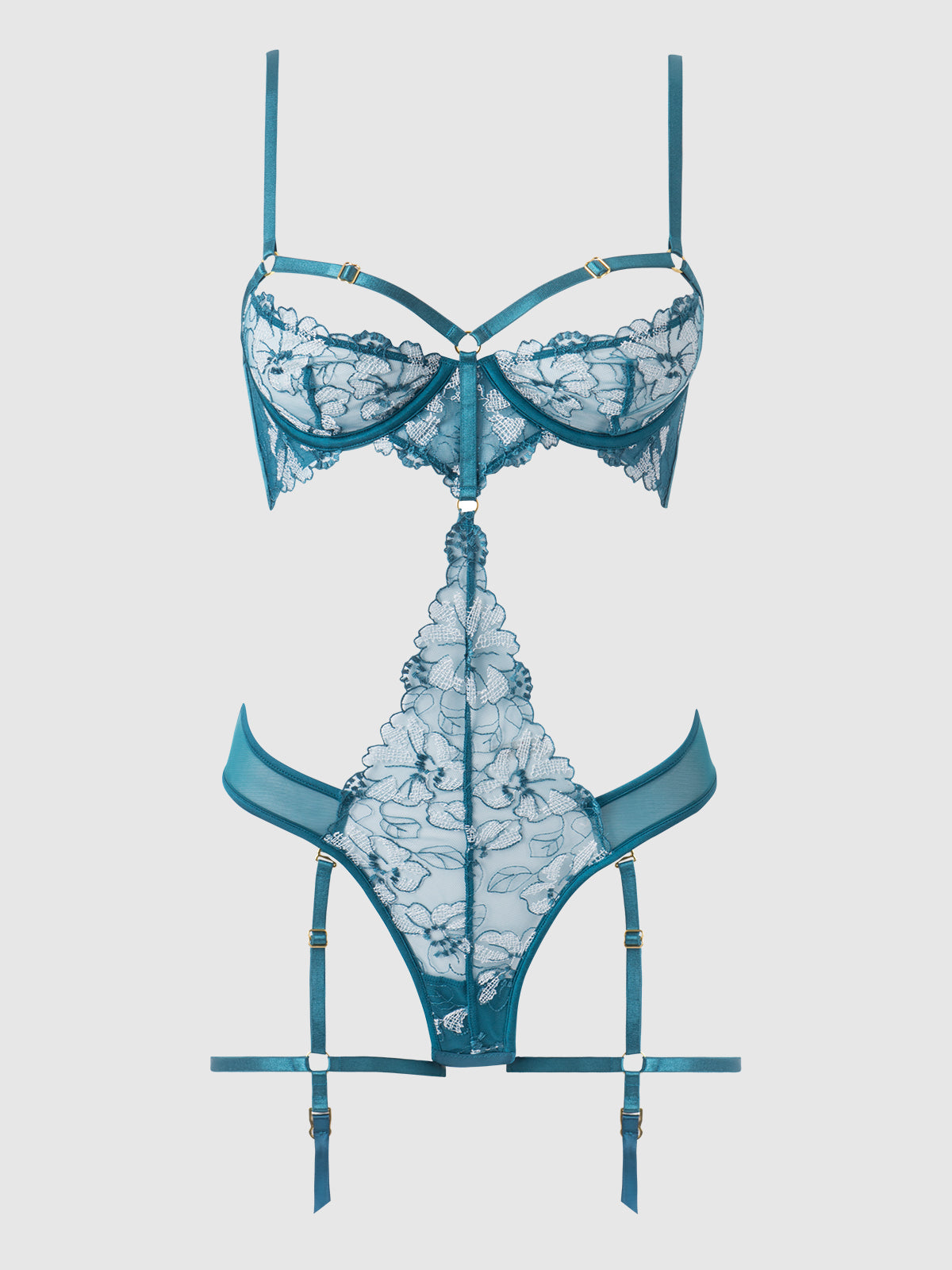 NOVA BLACKLIGHT LACE TEDDY