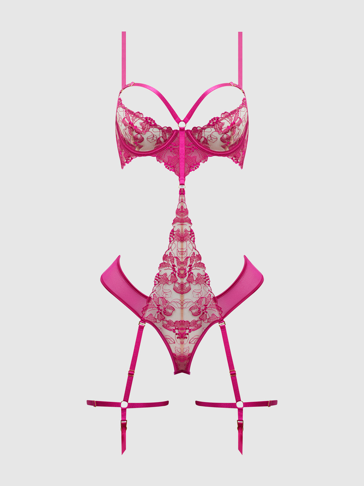 NOVA BLACKLIGHT LACE TEDDY