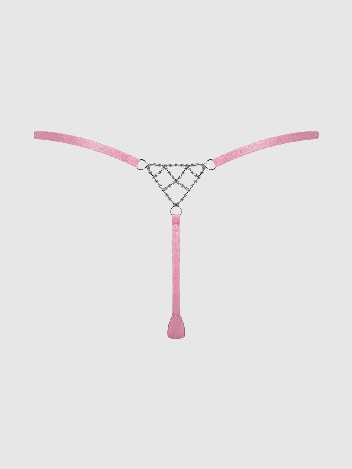 KRYSTAL RHINESTONE NET BACK G-STRING