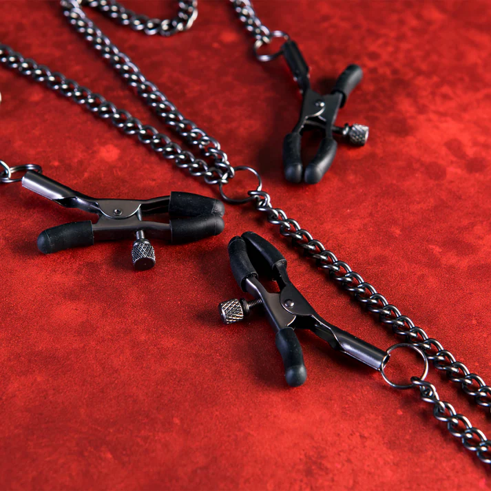 Triple Tease - Adjustable Nipple Clamps and Clit Clamp