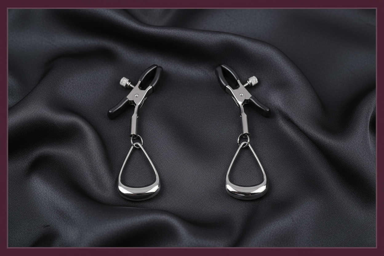 Velvet Noir Tuggable Nipple Clamps