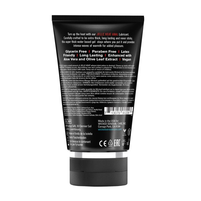 Jelle Warming Waterbased Anal Gel Lubricant