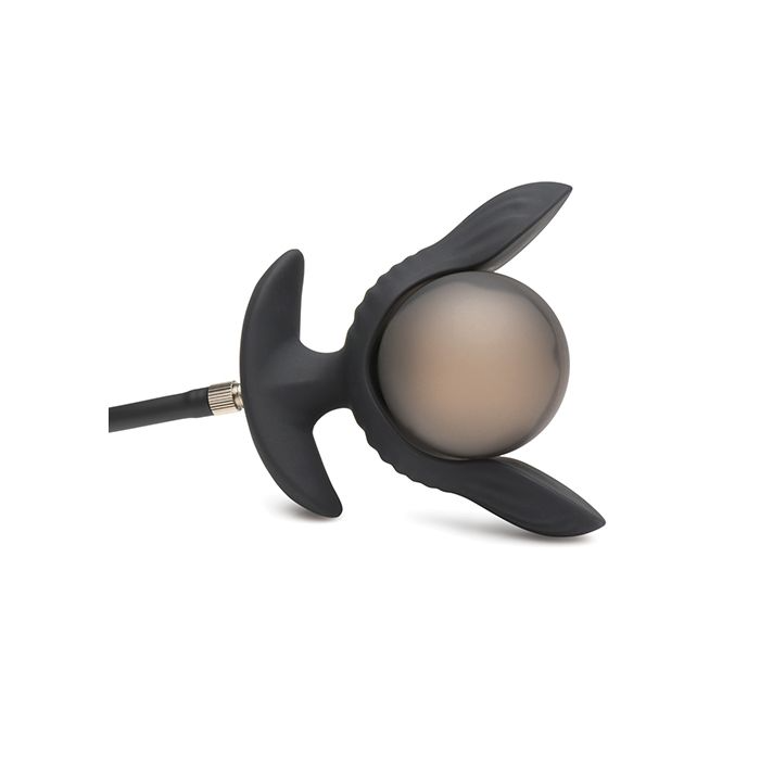 Dark Pearl Inflatable Vibrating Plug w/Remote Control