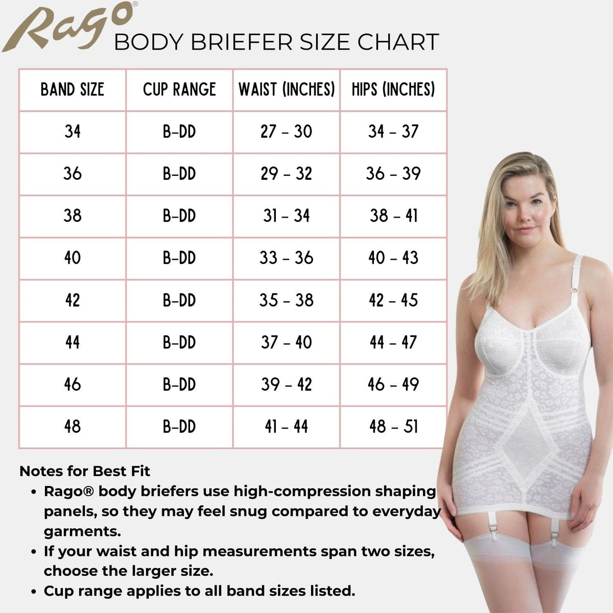 Body Briefer Extra Firm Shaping  - White