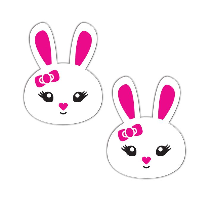 Bunny: Cute White Bunny with Pink Heart