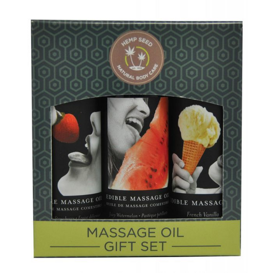 Body Edible Massage Oil Gift Set - 2 oz