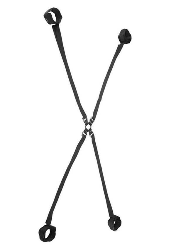 Velvet Noir Adjustable Hog Tie & Cuff Set