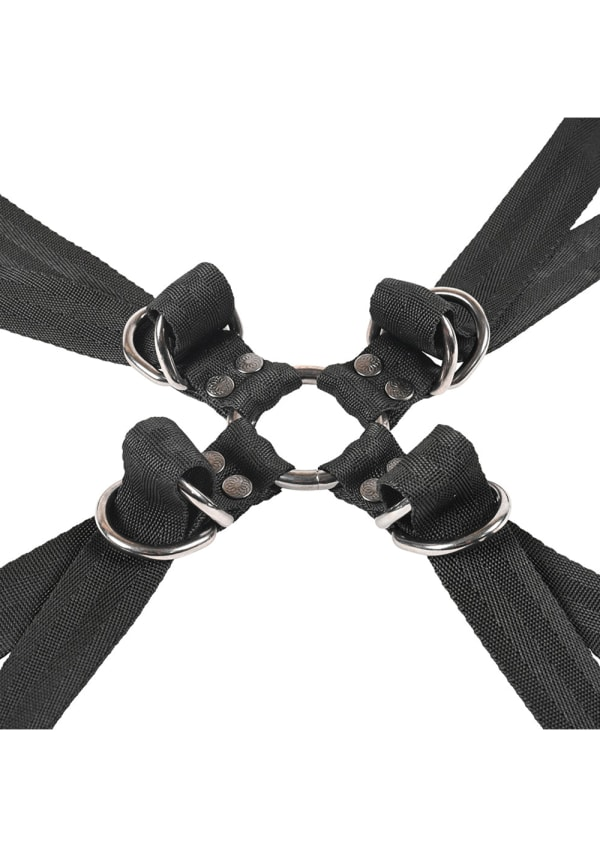 Velvet Noir Adjustable Hog Tie & Cuff Set