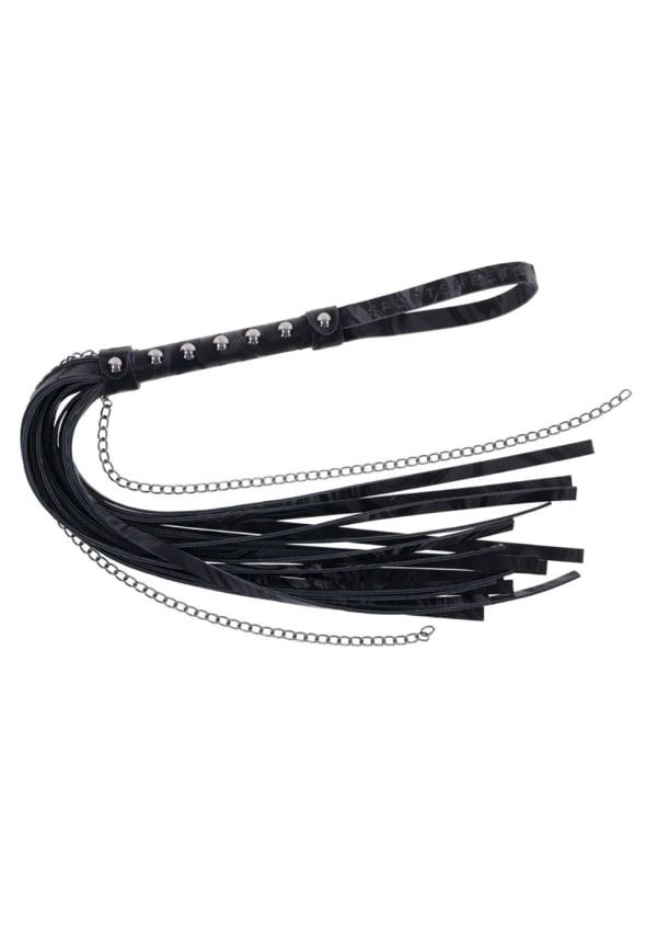 Velvet Noir Chain Flogger