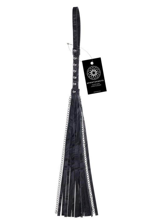 Velvet Noir Chain Flogger