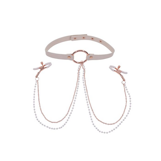 Peaches 'n CreaMe Collar w/Nipple Clamps