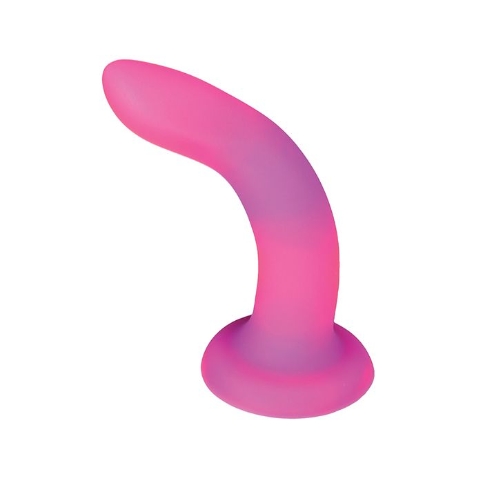 Addiction 8" Rave Glow in the Dark Dong - Pink/Purple