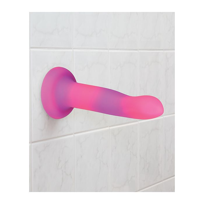 Addiction 8" Rave Glow in the Dark Dong - Pink/Purple