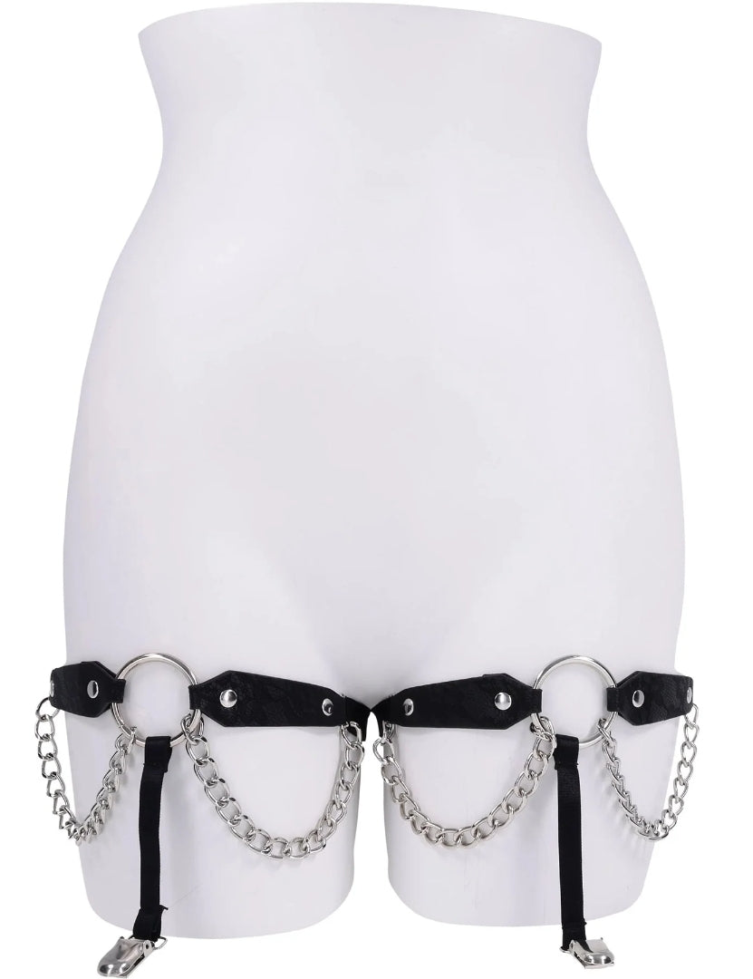 Chain Lace Garters