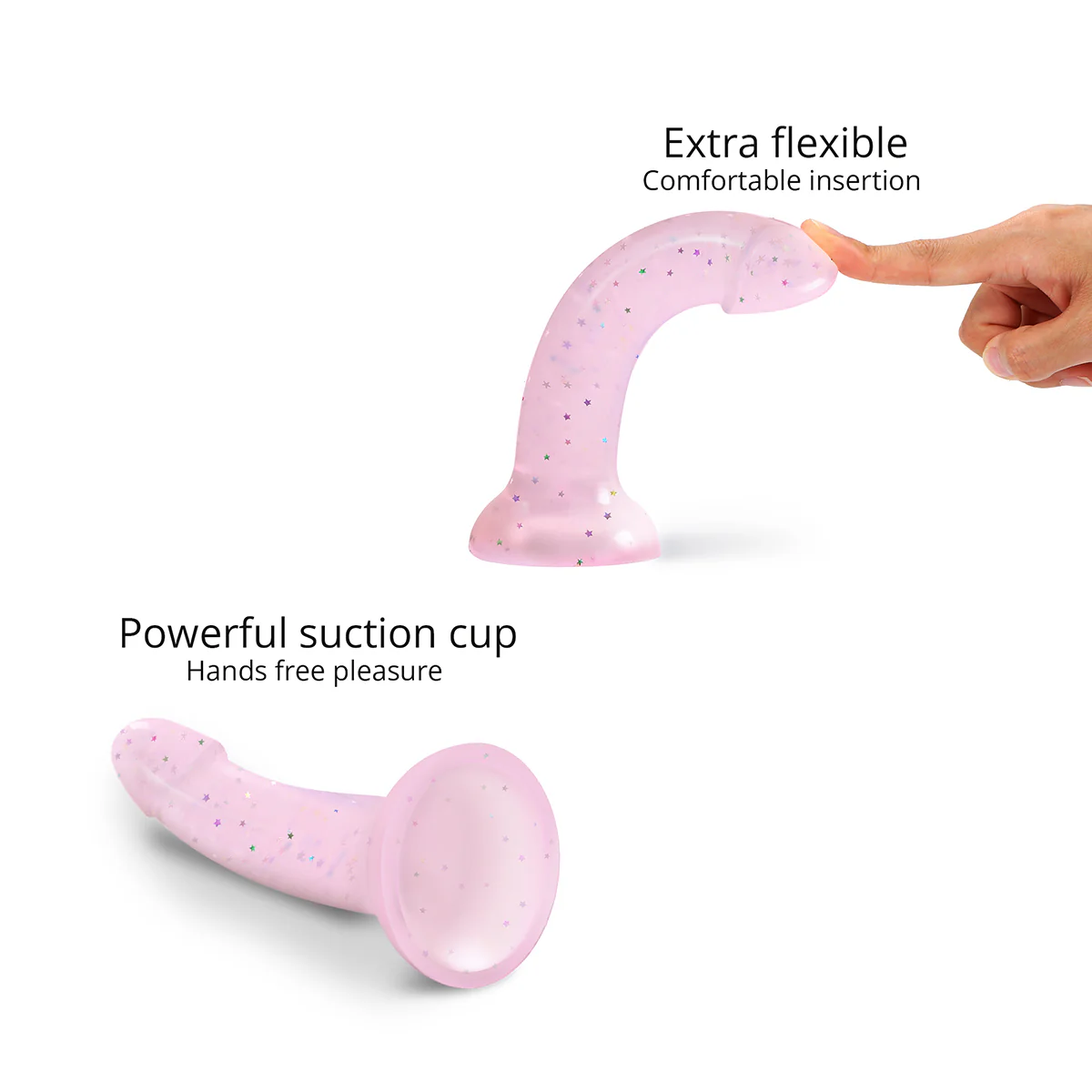 Curved Suction Cup Starlight - Pink