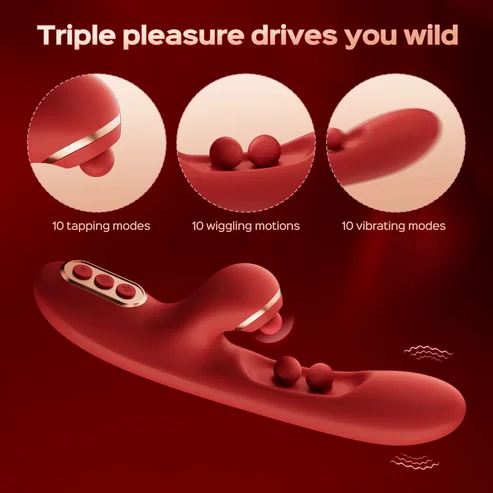 Tickler Wiggling G-Spot Vibrator & Tapping