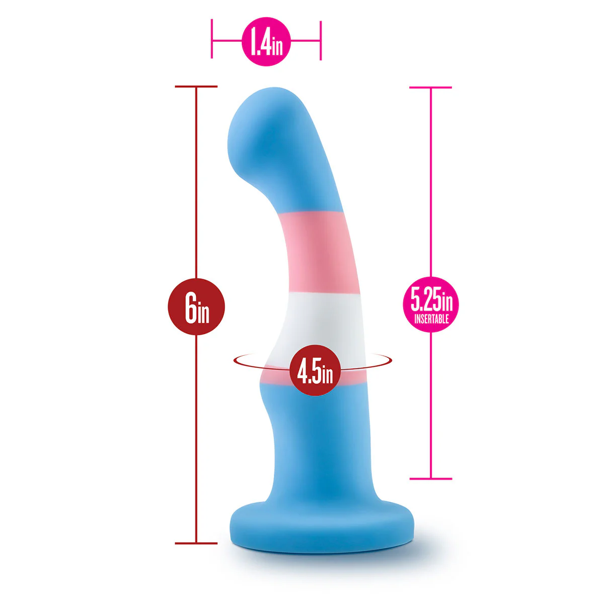 Trans Pride Dildo